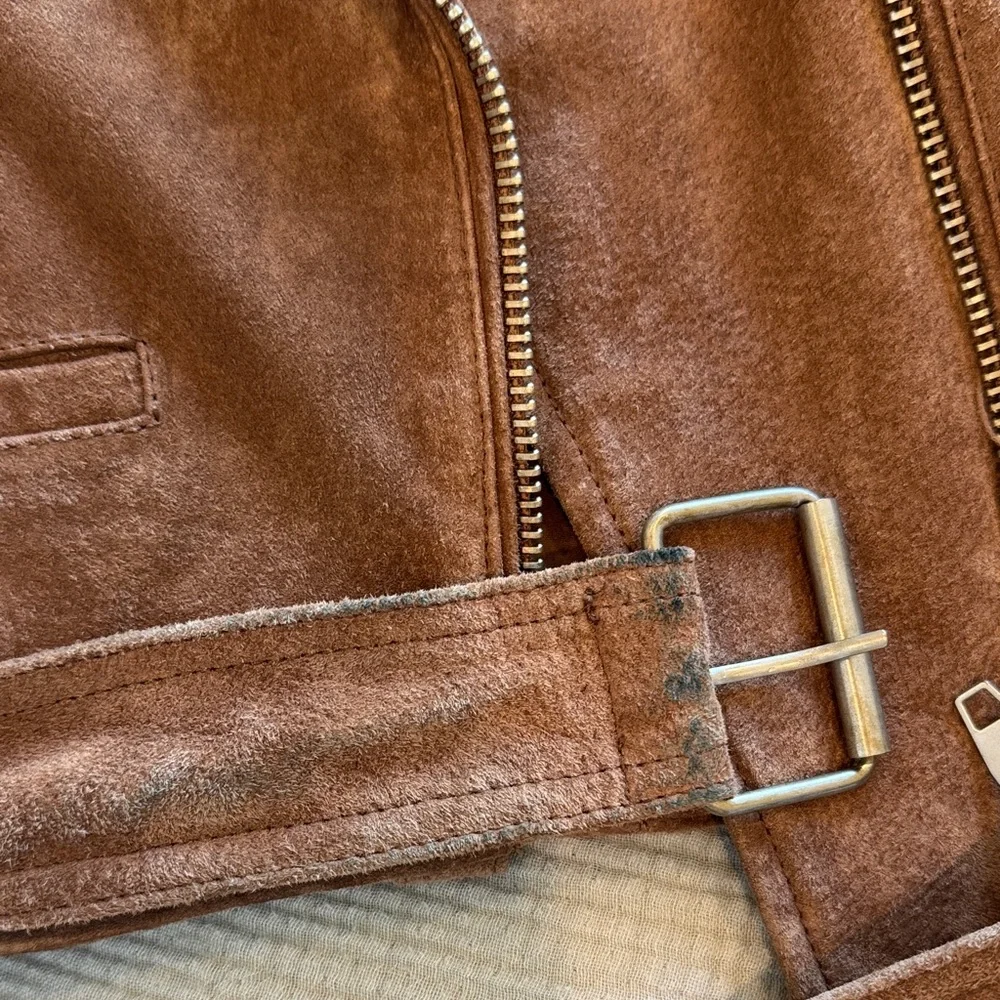 Blank NYC Tan Suede Leather Jacket - Picture 5 of 5